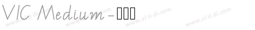 VIC Medium字体转换